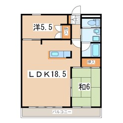 郡山駅 バス7分  小原田中学校前下車：停歩2分 3階の物件間取画像